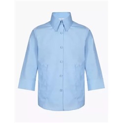 2pk Girls' 3/4 Sleeve Easy Iron School Shirts (2-16 Yrs)
