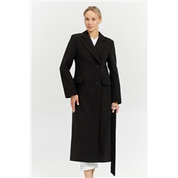 Пальто женское демисезонное 26895 (черный/рубчик)