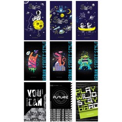 Блокнот А6 48л. на скрепке ArtSpace "Boys trend. Микс"
