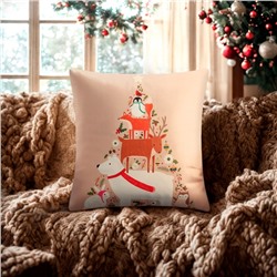 Чехол на подушку Этель Merry Xmas, 40*40 см, 100 п/э, велюр