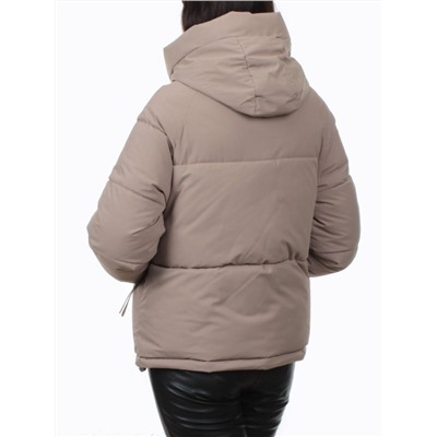 A2301 DK. BEIGE Куртка зимняя женская (150 гр. холлофайбер)