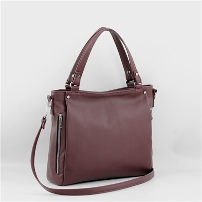 Сумка 281 гладкий бордо ФОРМАТ "А4"