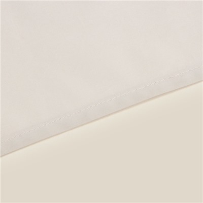 Простыня на резинке 300ТС SL Home Percale 140×200+30 см, молочный, 100% хлопок