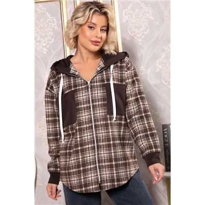 Рубашка Больше чем стиль (коричневая) Б14735-50М