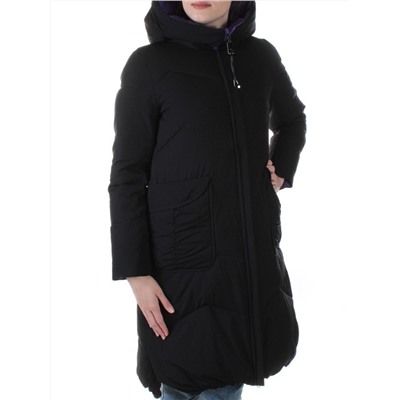 011 BLACK Пальто женское зимнее First Love