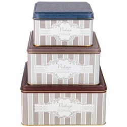 НАБОР ЕМКОСТЕЙ ДЛЯ ХРАНЕНИЯ "ELEGANCE" ИЗ 3-Х ШТУК, 1,9л/3,7л/5,8л