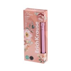 Ручка гелевая ErichKrause G-Reed Stick Pastel Bloom, 0.38 мм, чёрная