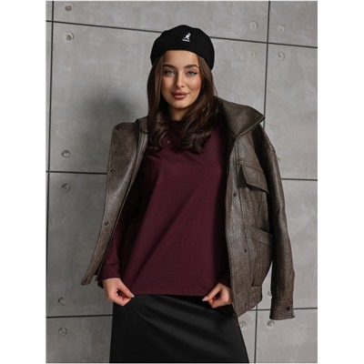 Лонгслив "Классик" Бордо