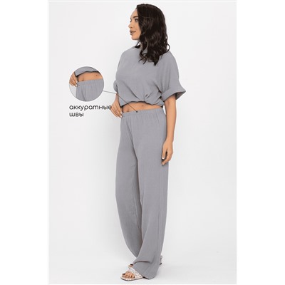 Брюки-палаццо Муслин (серые) Б14581-52М