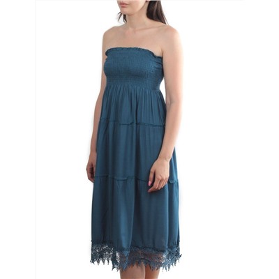 168 DK. BLUE Сарафан женский (100% хлопок)