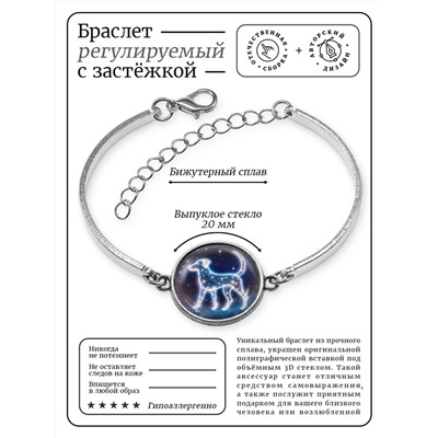 BSI-0116 Браслет металлический Звёздная собака