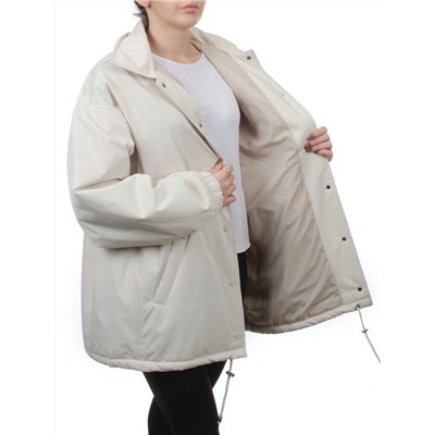 H24-216 LT. BEIGE Куртка демисезонная женская (100 гр. синтепон)
