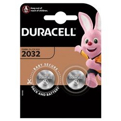 Батарейка Duracell CR2032 3V литиевая, 2BL