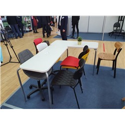 Стул подъемно-поворотный SHT-ST29-C/S120P
                        пепельный / черный муар