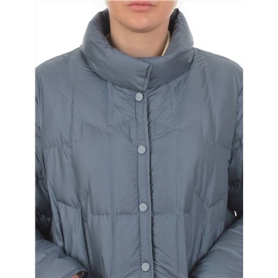 H24-328 BLUE Куртка пуховая облегченная женская (белый утиный пух)