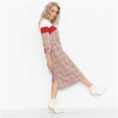 Платье с акцентной спинкой, Влюблена в себя (красное)