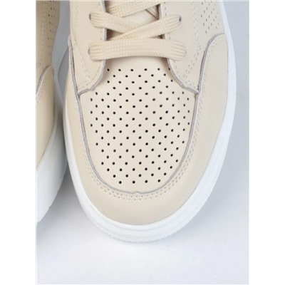 05-HY14-1D BEIGE Кроссовки женские (натуральная кожа)
