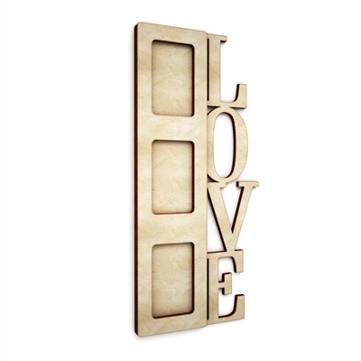 Фоторамка вертикальная "Love"
