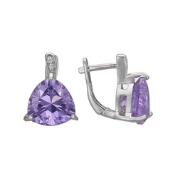 Серьги 'Дива' с фианитами ТГСК.799Ф7