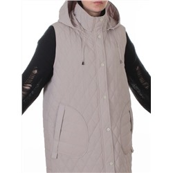 A-606 GRAY/BEIGE Жилет утепленный женский (50 гр. синтепон)