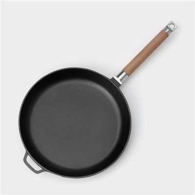 Сковорода высокая Wild Kitchen, d=28 см, лопатка и губка в комплекте, чугун