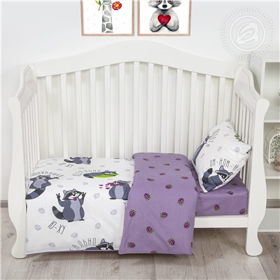 КПБ Енотики поплин яселька Арт Дизайн