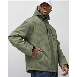 Куртка спортивная мужская весна осень цвета хаки 25473Kh