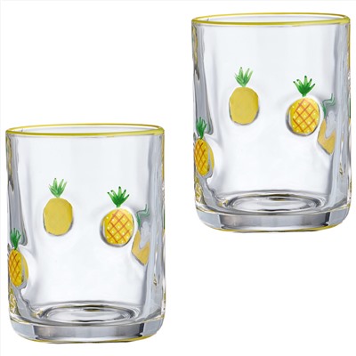 НАБОР СТАКАНОВ "FRUITY PINEAPPLE" ИЗ 2 ШТ. 400 МЛ