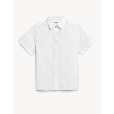 Girls' 5pk Regular Fit Easy to Iron School Shirts (2-18 Yrs)