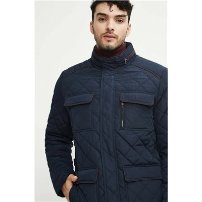 Kurtka męska pikowana kolor granatowy