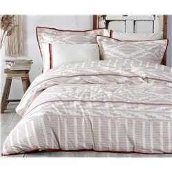 2 сп. Евро Комплект Постельного Белья Cotton Saten Colossae Multi Terra Çift - EcoCotton