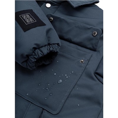 Куртка утепленная для мальчика NIKASTYLE 4м5124 джинс Nikastyle