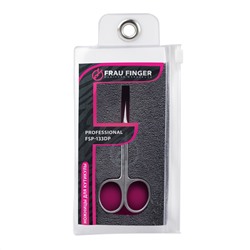 Frau Finger Ножницы маникюрные для кутикулы изогнутые / Professional FSP-133DP, матовые, ручная заточка, 9,5 см