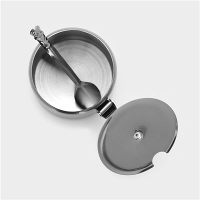 Сахарница «Бьёрн», 200 мл, 7.5×5.4 см, нержавеющая сталь