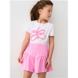 Комплект для девочки: футболка, шорты