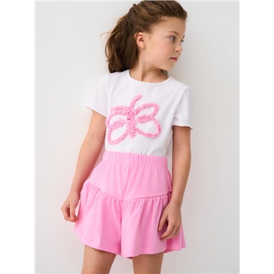 Комплект для девочки: футболка, шорты
