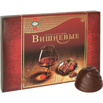 Конфеты в коробке "Вишнёвые", 195 г , шт