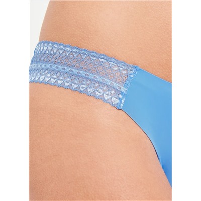 3 Pack Lace Side No VPL Brazilian Knickers