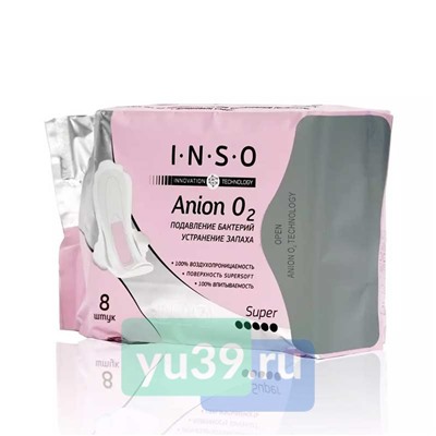 Прокладки INSO Anion O2 Super, 8шт.