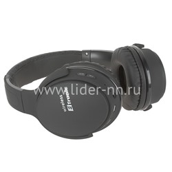 Наушники полноразмерные ELTRONIC (4466) bluetooth/fm/micro SD/AUX черные (в коробке)