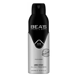 Дезодорант Beas M218 Carolina Herrera 212 Vip For Men deo 200 ml, Дезодорант мужской  Beas M218  создан по мотивам аромата Carolina Herrera 212 Vip For Men.