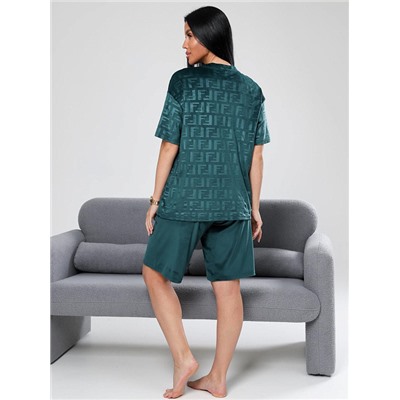 Костюм Чиэра жаккард изумруд ИвК