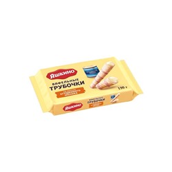 «Яшкино», трубочки вафельные со вкусом сгущённого молока, 190 г