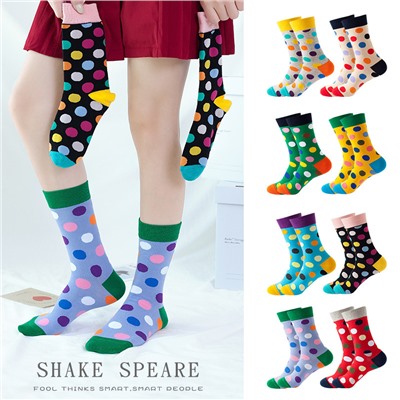 Tide, demi-season socks for beloved, mid-length, European style, wholesale