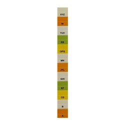 Папка для бумаги А4 пластиковая Calligrata, 12 отделений, бежевая
