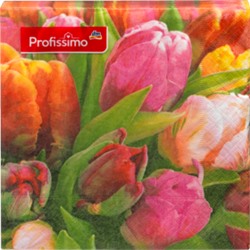 Profissimo Profissimo  Салфетки 33x33 Тюльпан, 20 шт