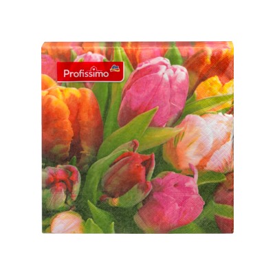Profissimo Profissimo  Салфетки 33x33 Тюльпан, 20 шт
