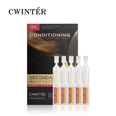 Смягчающее масло для ухода за волосами с экстрактом растения Чжидуо CWINTER Conditioning oil for Sublime Hair, 10*1,5мл