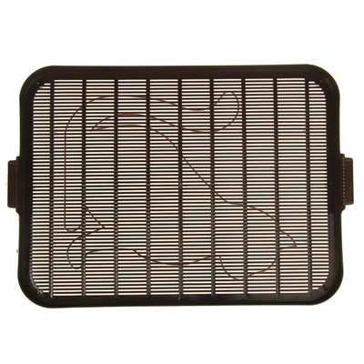 Туалет «Верный Друг» для кошек, с решёткой, 45×36×15 см, слоновая кость