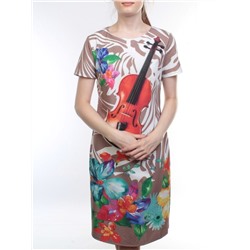 P307 BROWN Платье женское (100% полиэстер)